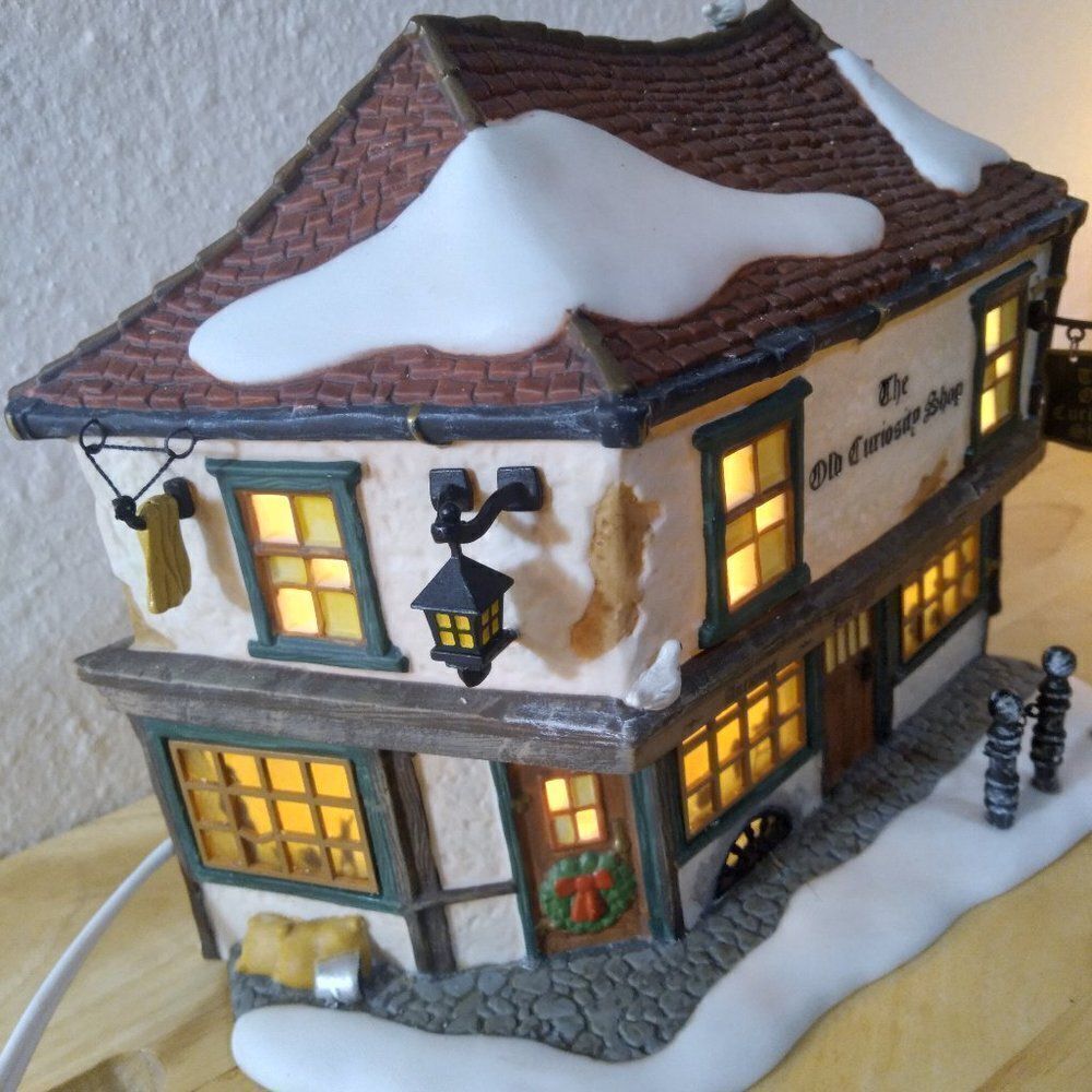 Vintage Department 56 Dickens' Village The Old Curiosity Shop Lit Building